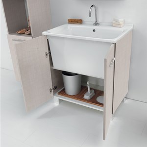 Dettaglio mobile porta lavabo