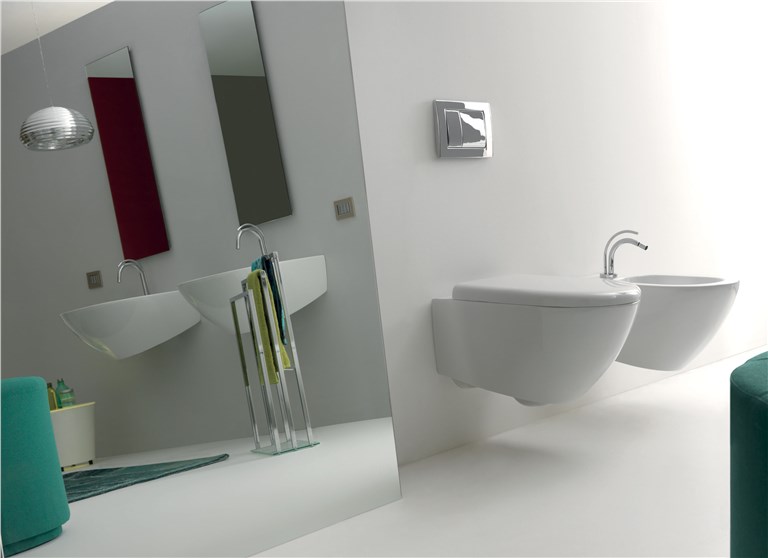 vaso sospeso cod 3715, bidet sospeso cod 3725, Lavabo 70 sopseso cod 3740