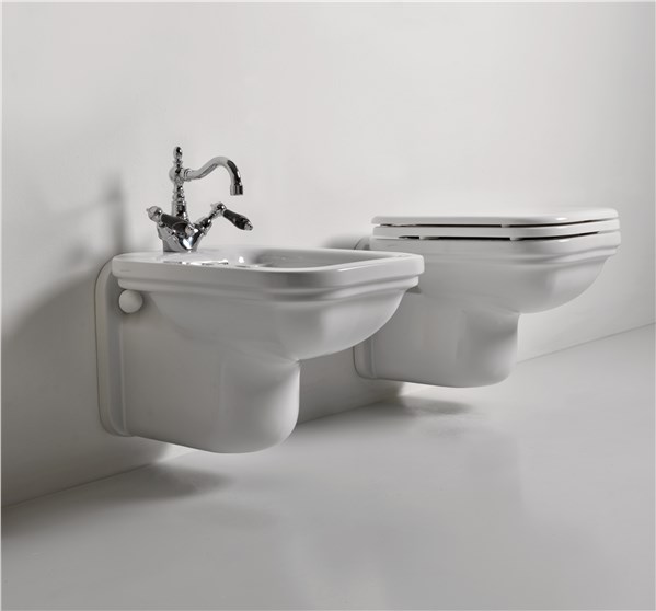 Bidet sospeso cod 4125, Vaso sospeso cod 4115, lavabo 100 cod 1